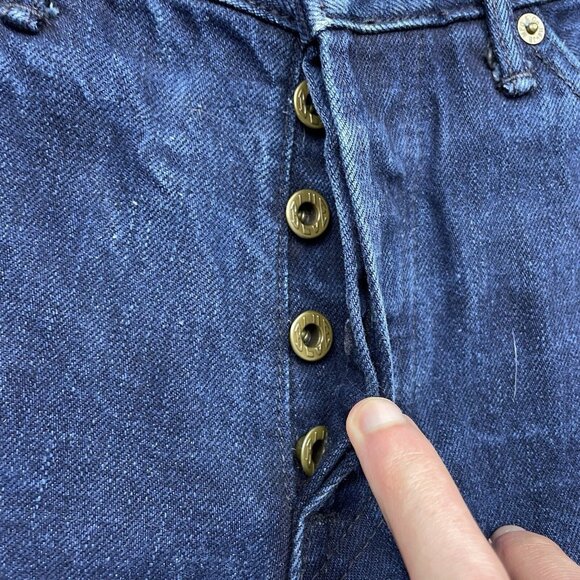Japan Blue 100% Cote d'Ivoire - Cotton Jeans - Made in Japan Measures 30x26 - Picture 6 of 12